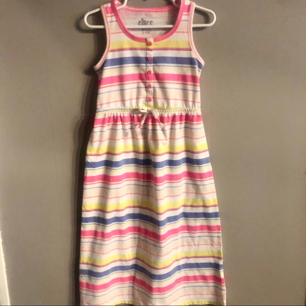 Girls Long Striped Dress NWOT